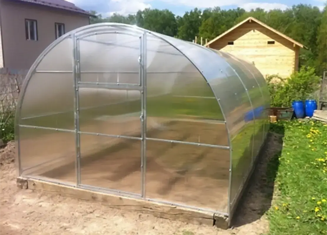 Теплица Сибирская Краб 40х20 шириной 3 метра